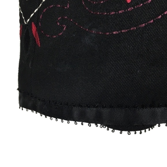 LOFT Skirt Full A Line Pleated Embroidered Southwestern Western Plus Size 14 - Picture 10 of 12